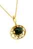 18ct yellow and white gold star sapphire pendant