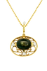 18ct yellow and white gold star sapphire pendant