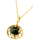 18ct yellow and white gold star sapphire pendant