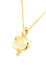 9ct yellow gold rutilated quartz pendant